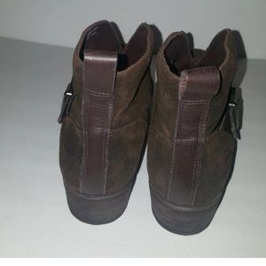 Ugg Wright Belted Suede Sheepskin Lined Boots